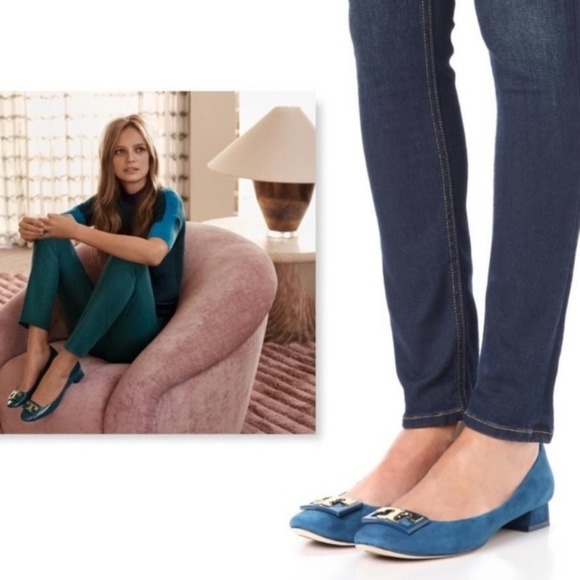 TORY BURCH Suede Pumps LIKE NEW! - Picture 7 of 8